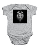 Lion On Black - Baby Onesie