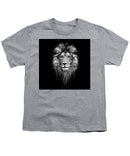 Lion On Black - Youth T-Shirt