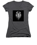 Lion On Black - Women's V-Neck
