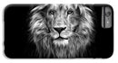 Lion On Black - Phone Case