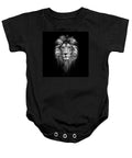 Lion On Black - Baby Onesie
