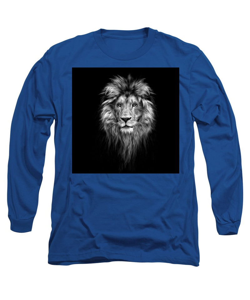 Lion On Black - Long Sleeve T-Shirt