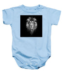 Lion On Black - Baby Onesie