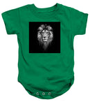 Lion On Black - Baby Onesie