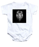 Lion On Black - Baby Onesie