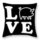 Love Pigs - Throw Pillows - Insert Included