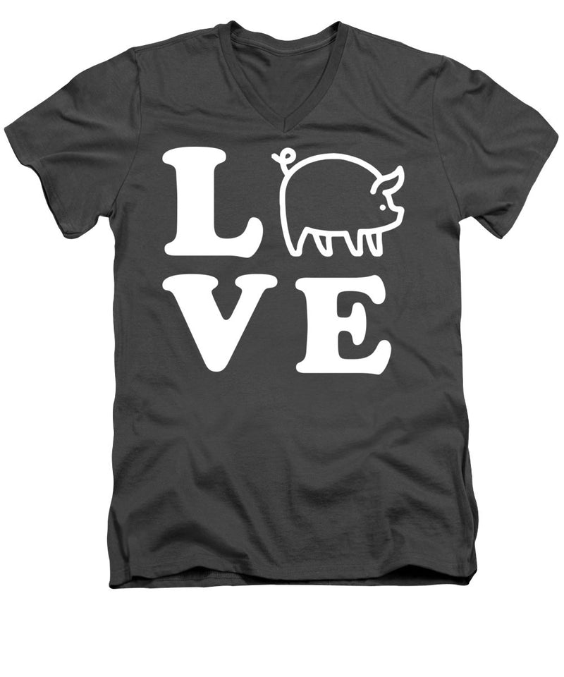 Love Pigs - Men's V-Neck T-Shirt