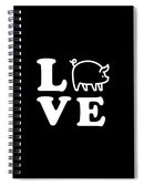 Love Pigs - Spiral Notebook