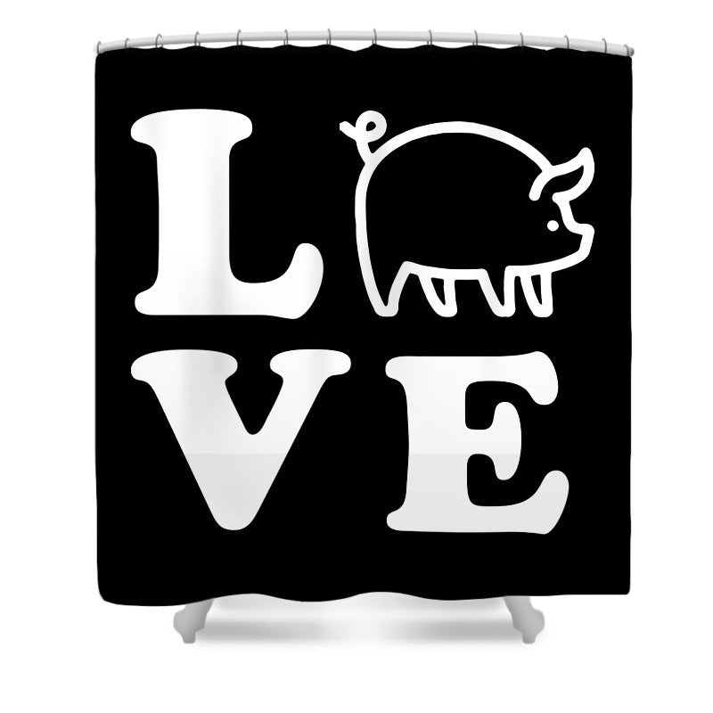 Love Pigs - Shower Curtain