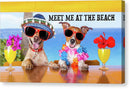 Meet Me At The Beach - Canvas Print