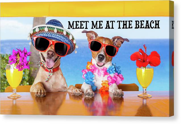 Meet Me At The Beach - Canvas Print