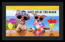 Meet Me At The Beach - Framed Print