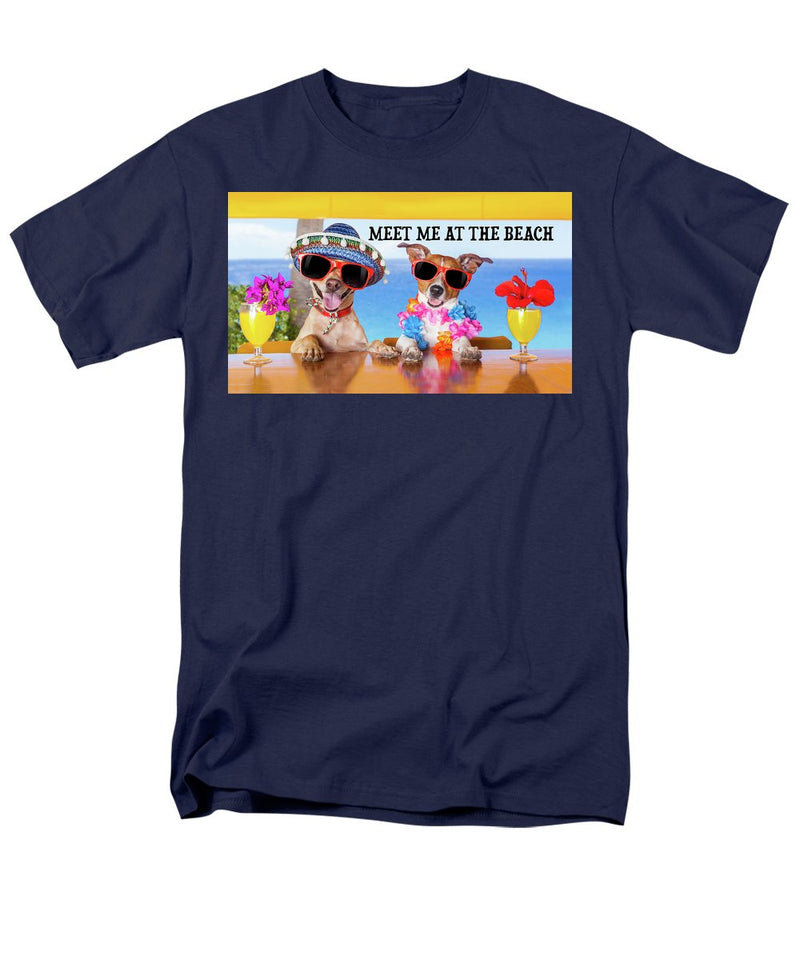 Meet Me At The Beach - Men's T-Shirt  (Regular Fit)