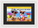 Meet Me At The Beach - Framed Print