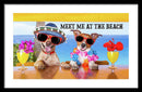 Meet Me At The Beach - Framed Print