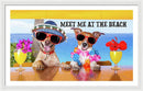 Meet Me At The Beach - Framed Print