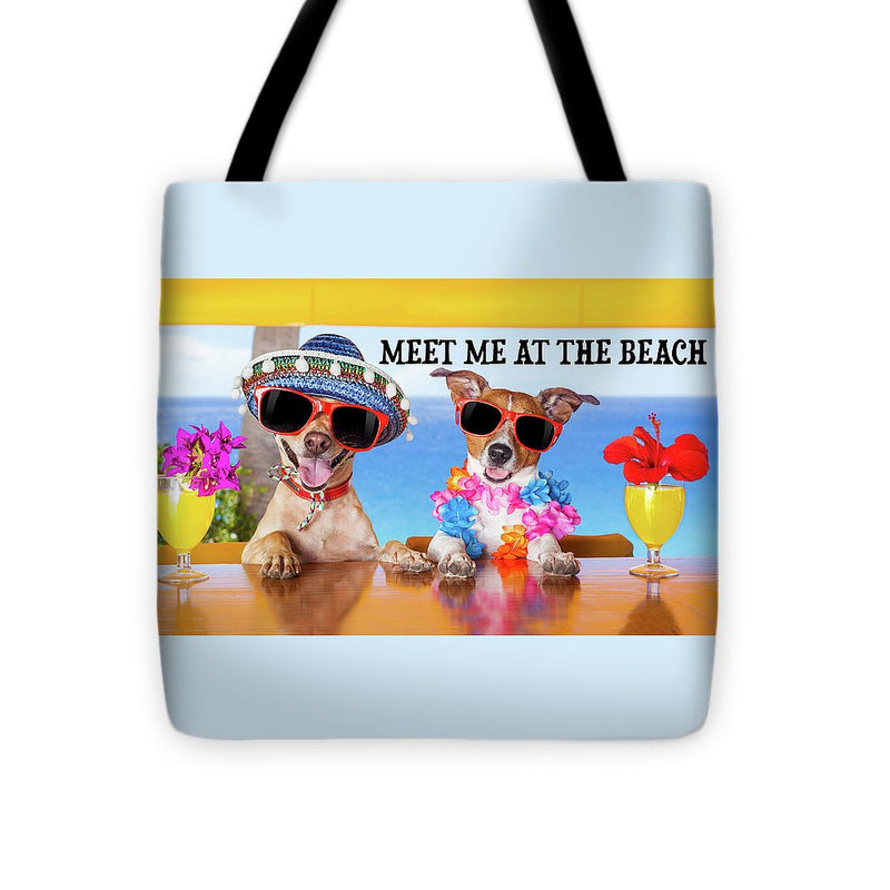 Meet Me At The Beach - Tote Bag