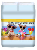 Meet Me At The Beach - Duvet Cover