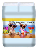 Meet Me At The Beach - Duvet Cover