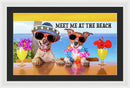 Meet Me At The Beach - Framed Print