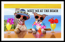 Meet Me At The Beach - Framed Print
