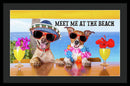 Meet Me At The Beach - Framed Print