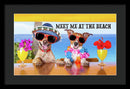 Meet Me At The Beach - Framed Print