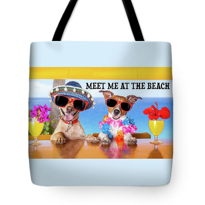 Meet Me At The Beach - Tote Bag