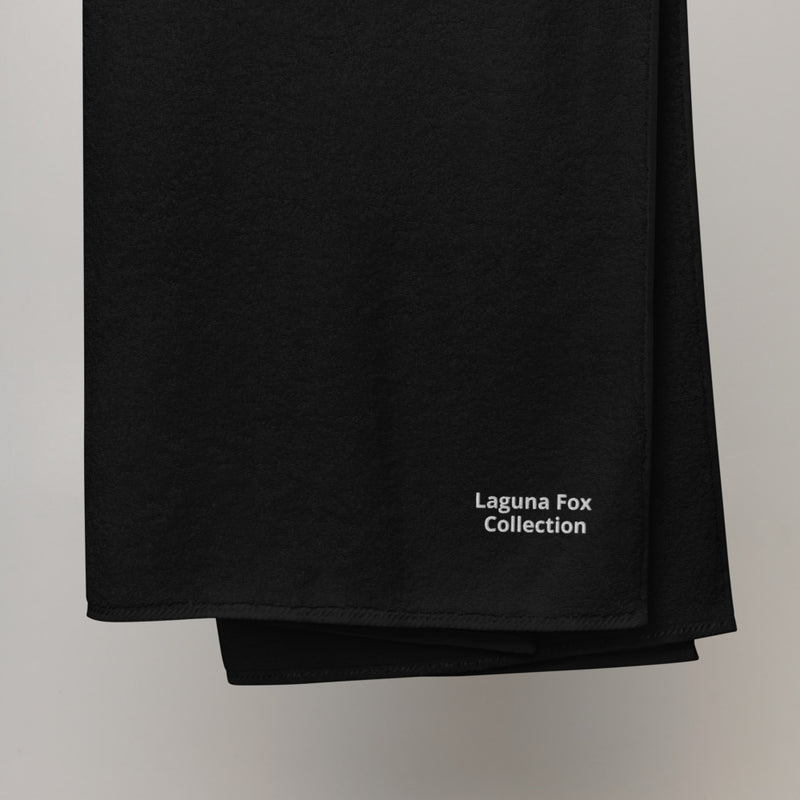 Laguna Fox Collection;  Oversized Embroidered Turkish Towel