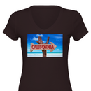 California Premium Womens V-Neck T-shirt