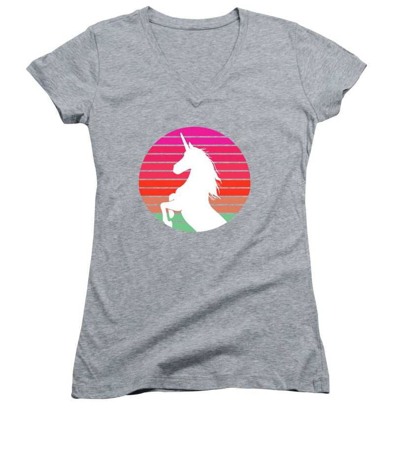 Rainbow Unicorn - Women's V-Neck