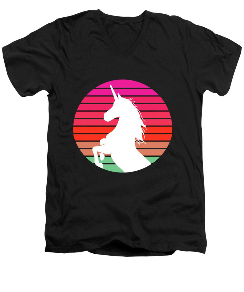 Rainbow Unicorn - Men's V-Neck T-Shirt