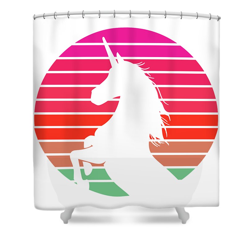 Rainbow Unicorn - Shower Curtain