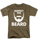 Respect The Beard - Men's T-Shirt  (Regular Fit)
