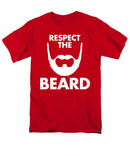 Respect The Beard - Men's T-Shirt  (Regular Fit)