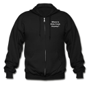 Where Is Shits Creek Anyway? Adult Zip Hoodie - black