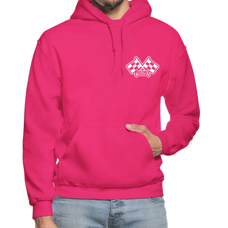 Some Smoke Weed Some Hit THe Bottle Adult Hoodie - fuchsia