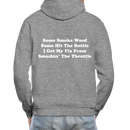 Some Smoke Weed Some Hit THe Bottle Adult Hoodie - graphite heather