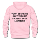 Your Secret Is Safe With Me Heavy Blend Adult Hoodie - light pink