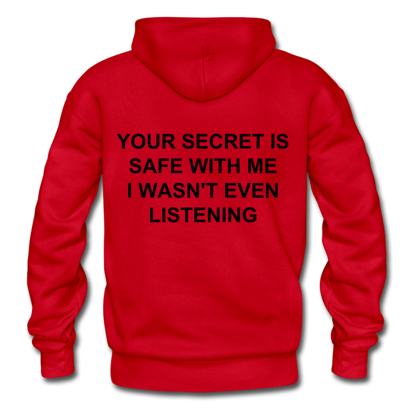 Your Secret Is Safe With Me Heavy Blend Adult Hoodie - red