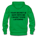 Your Secret Is Safe With Me Heavy Blend Adult Hoodie - kelly green
