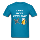 Cars Beer Cool Shit Unisex Classic T-Shirt - turquoise