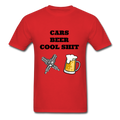 Cars Beer Cool Shit Unisex Classic T-Shirt - red