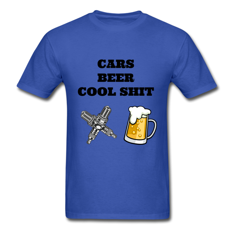 Cars Beer Cool Shit Unisex Classic T-Shirt - royal blue
