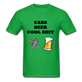 Cars Beer Cool Shit Unisex Classic T-Shirt - bright green