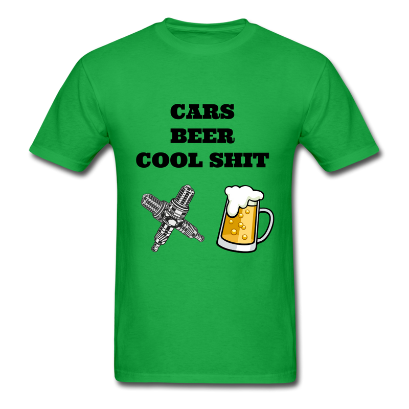 Cars Beer Cool Shit Unisex Classic T-Shirt - bright green
