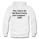 The Chains On My Mood Swing Heavy Blend Adult Hoodie - white