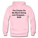The Chains On My Mood Swing Heavy Blend Adult Hoodie - light pink