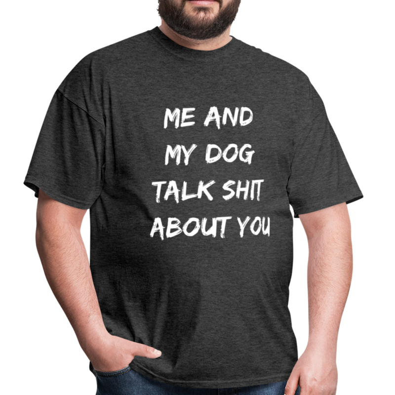 Me And My Dog Talk Unisex Classic T-Shirt - heather black