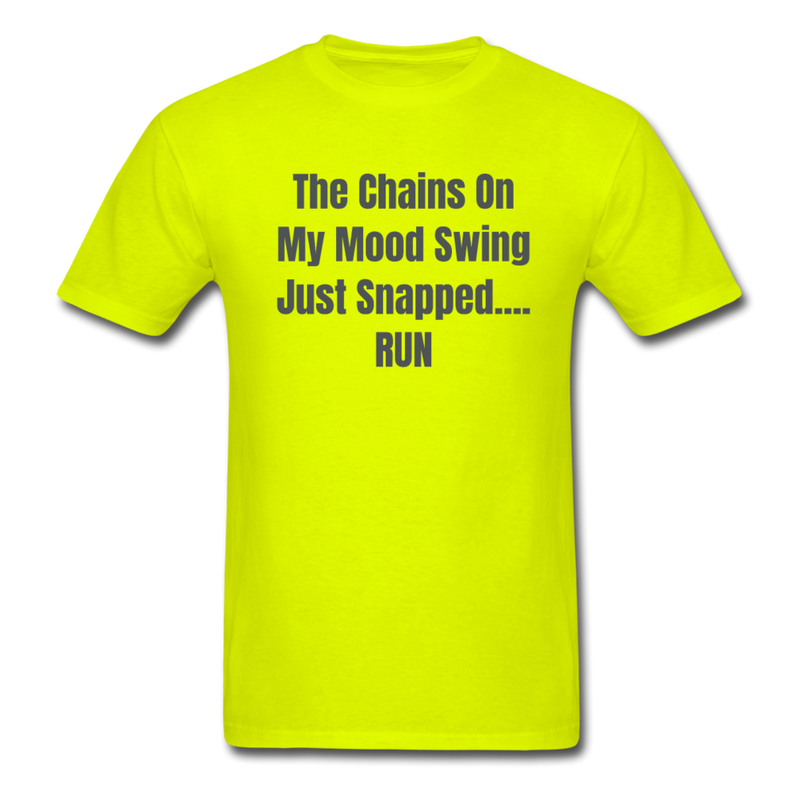 The Chains On My Mood Swing Unisex Classic T-Shirt - safety green